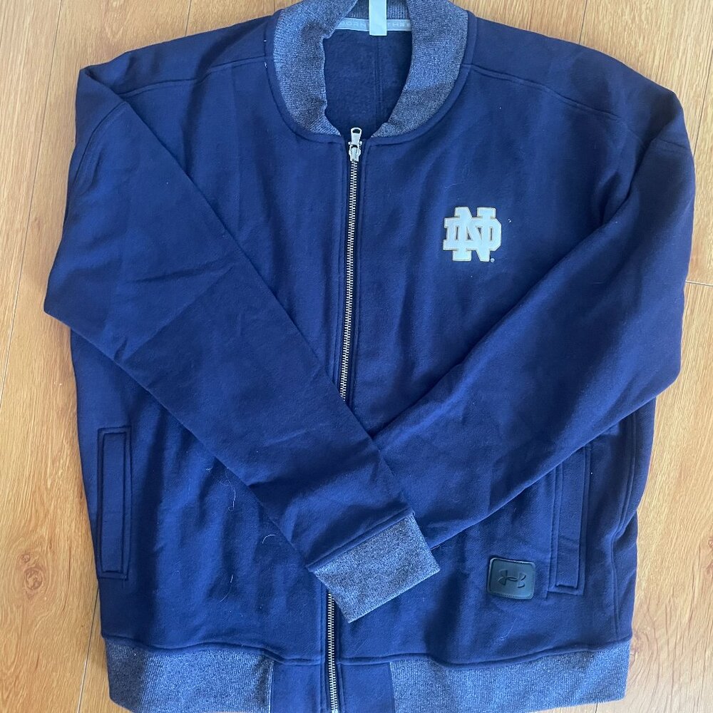 Under Armour Full Zip Notre Dame Sweater